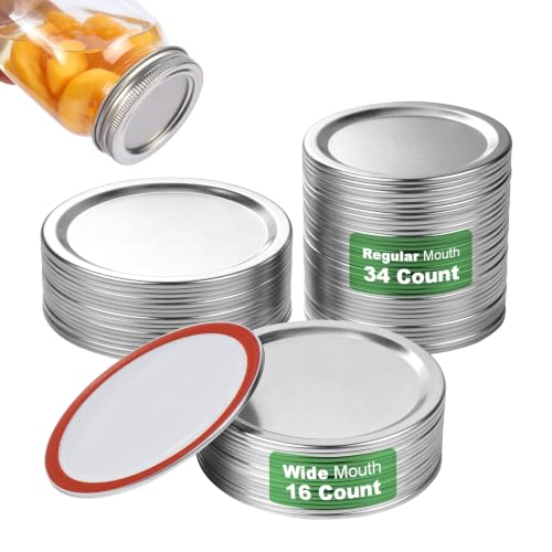 50 Pcs Mix Mouth Lids Set
