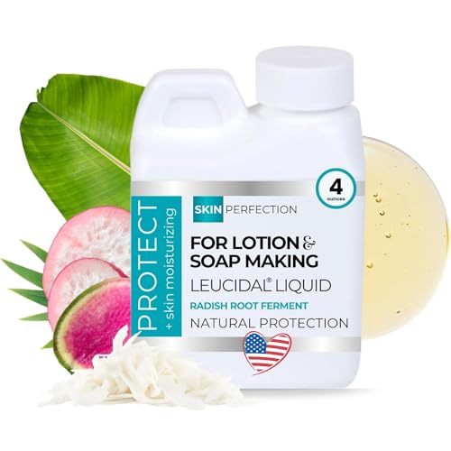 Skin Perfection Leucidal Liquid - Natural Preservative for Lotion Making - DIY Lotion Making Supplies Natural Preservatives for Cosmetics & Compatible with Lotion-Making Serums - 4oz