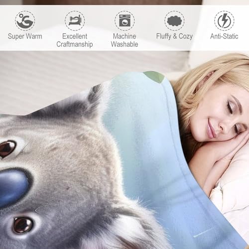 Manta de koala para sofá o cama de 130x180 cm ideal para tardes de películas en el salón 6