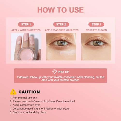 Under Eye Brightener - Instant Anti Age Eraser Eye Concealer - Completely Covers Dark Circles and Puffiness, Ultra Blendable Formula Concealer Beauty Products Full Coverage Makup - Korean Makeup - Image 5