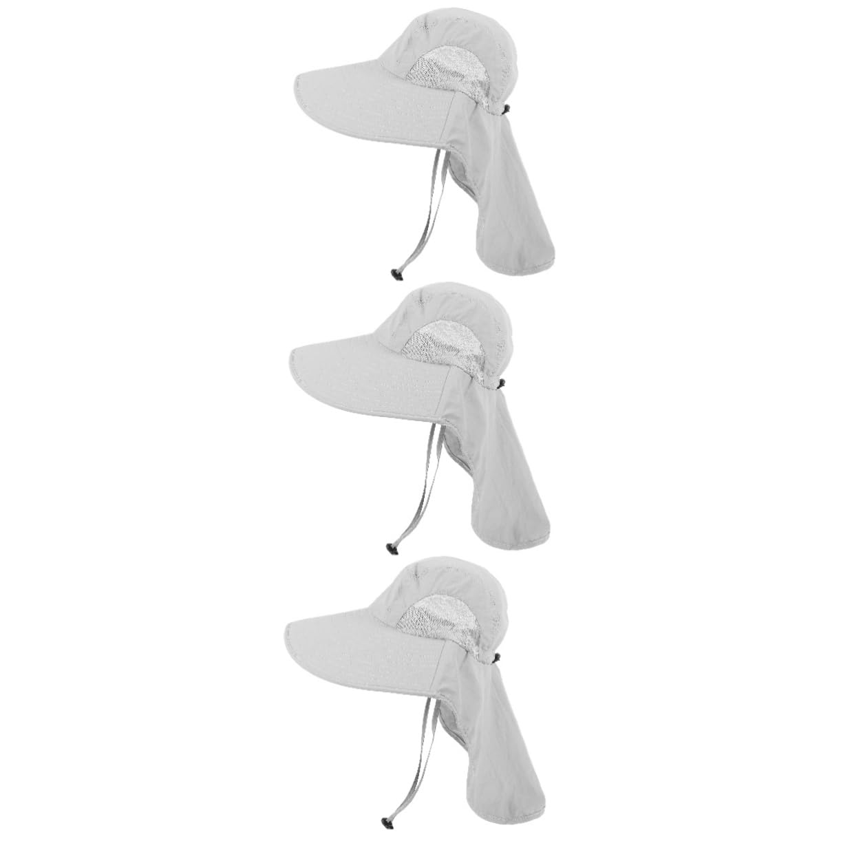 BESPORTBLE 3 Pièces Chapeau De Pêcheur Chapeaux De Soleil en Plein Air pour Les Femmes Chapeaux D'Été pour Hommes Chapeau De Visière pour Les Femmes Chapeau De Visière De Plage Casquette De