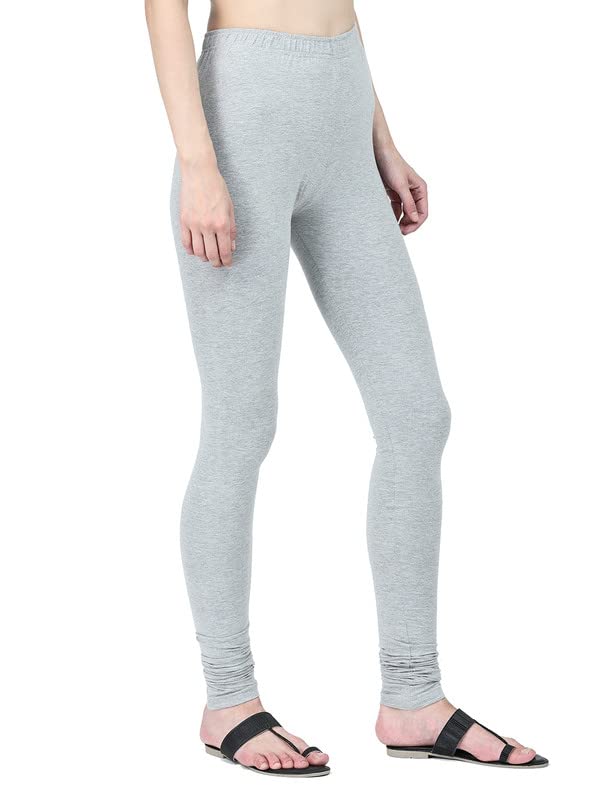 Image of Robinbosky Cotton Churidhar Leggings for Women - Stylish, Stretchable & Flattering Fit for All-Day Comfort