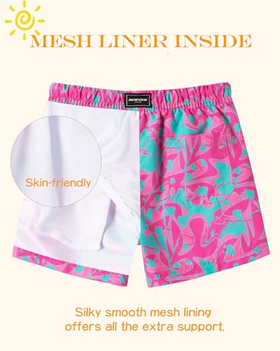 Image of SURF CUZ Surfcuz Little Boys Swim Trunks UPF 50+ Toddler Beach Shorts Swimsuit Kids Quick Dry Swimwear