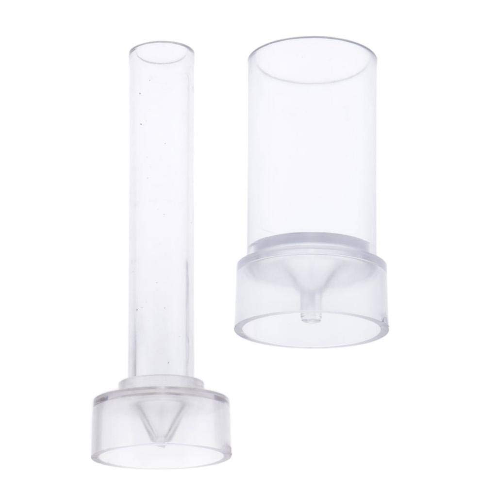 LOSA 2Piece Spire Cylinder Shaped PVC Clear Candle Molds Candle Making Crafts