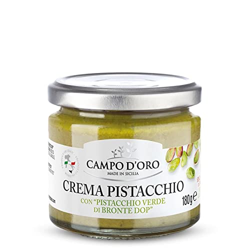 CAMPO D'ORO Pistachio Butter 6.3 oz. Pistachio Sweet Spread with Pistachios from
