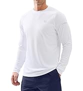 Men's Sun Protection Long Sleeve Shirts UPF 50+ Rash Guard for Men SPF UV Fishing Hiking Running ...