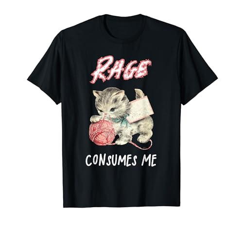 Rage Consumes Me Funny Angry Cute Cat �f�U�C�� T�V���c
