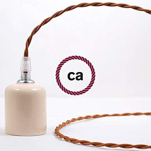 CA Creative Cables Copper Rayon Covered Twisted Electric Cable 2x18 AWG - TM22-164ft, 2 x 18 AWG