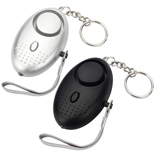 Personal Alarm Keychain, Safesound [2 Pack] Vinkey 130dB LOUD Emergency Personal Safety Alarm with Flashlight-Safety Defense Personal Alarm for Women, Kids, Elderly, Girls, Students-Batteries Included