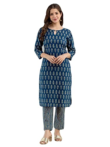 Ensemble ethnique Kurta 407t de qualité supérieure en rayonne lourde L