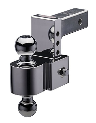Fastway Flash 42-00-2400 E Series Adjustable Aluminum Ball Mount with 4 Inch Drop, 2 Inch Shank, and Chrome Plated Balls