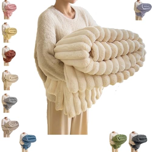 Oversized Plush Velvet Nap Blanket — 71 x 79 in, Lightweight