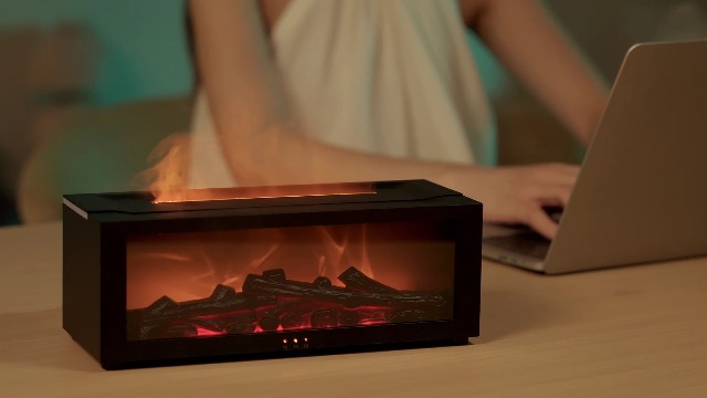 Amazon.com: Essential Oil Diffuser, Flame Fireplace Aromatherapy