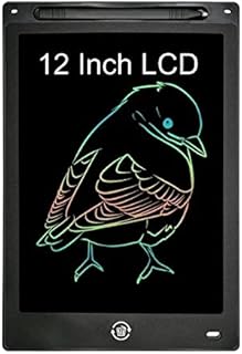 12" LCD Writing Tablet for Kids & Adults, Digital Drawing & Doodle Board Graphic Tablet with Delete Lock (Black Multi Colour)