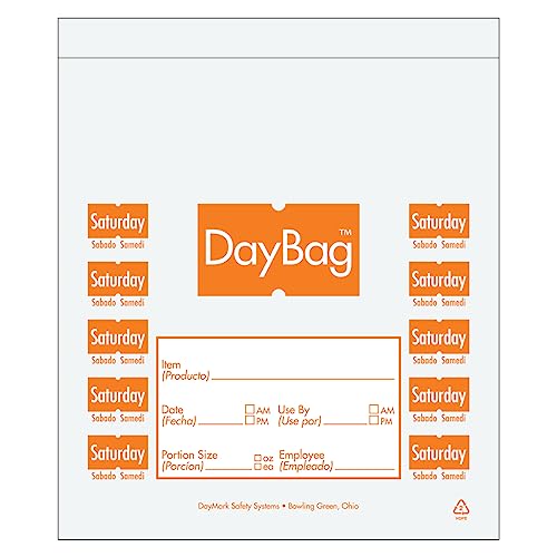 DayMark 113018 5-1/2 Day of The Week Saturday Portion Bag - 2000 / BX