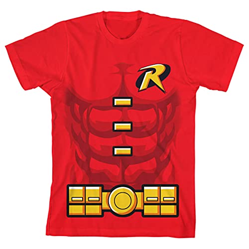 Batman Robin Costume Boys Red Cosplay-S
