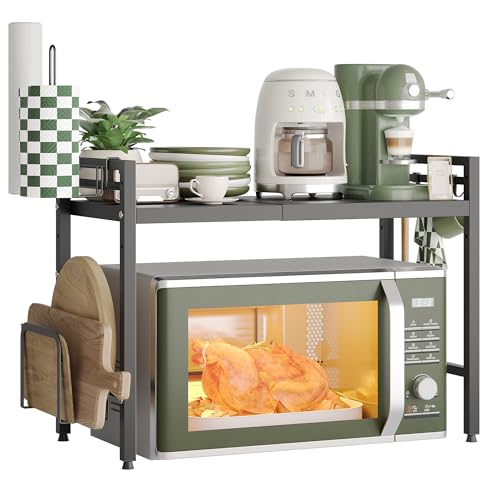 NETEL Expandable Microwave Oven Rack, 2Tier Adjustable