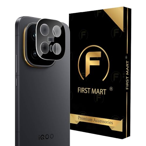 Image of FIRST MART Black Camera Lens Protector for iQOO 15 | 9H Tempered Glass, HD Clear, Scratch Resistant, Anti-Fingerprint, Case-Friendly | Pack of 1
