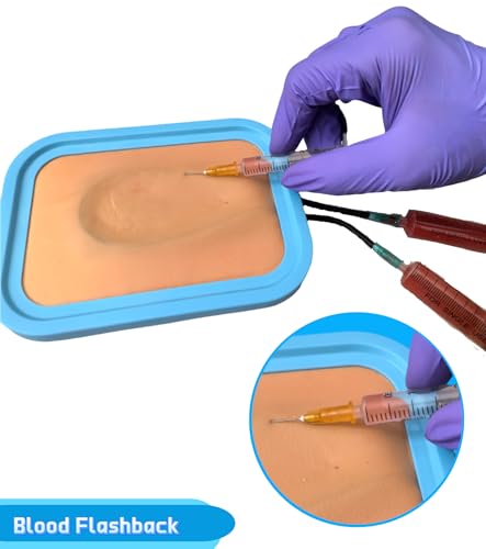 Image of IV Insertion Practice Kit with Injection Practice Pad,IV Start Pad for Nurses,Venipuncture Kit for Medical Student to Injection Training