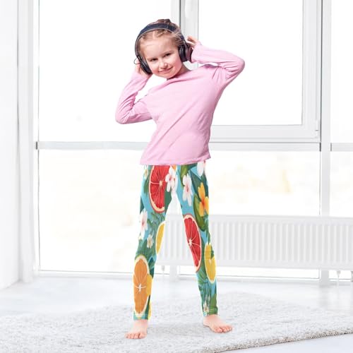 Bolaz Toddler Girls Leggings Printed Yoga Pants Leggings Red Yellow Orange for Kids4