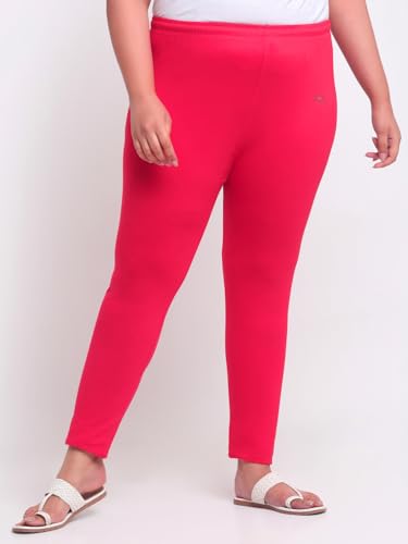 Image of Soft Cotton Ankle Lenght Solid Regular and Plus 35 Colours Leggings for Womens and Girls (Sizes :- M to 6XL)