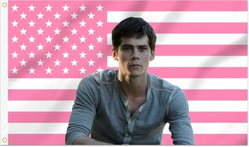 Dylan O'Brien 3x5 Foot Decorative Flag with 2 Brass Grommets for Outdoor Indoor, Double Stitched, Wall Hanging Room Decor Tapestry, College Dorm Porch Outside Decorations Dylan O'Brien 3x5 Foot Decorative Flag with 2 Brass Grommets for Outdoor Indoor, Double Stitched, Wall Hanging Room Decor Tapestry, College Dorm Porch Outside Decorations