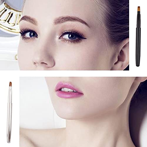 JiangbihanXX 2 Pcs Retractable Lip Brushes Lip Liner Brushes Travel Retractable Lip Brushes for Women Girls Travel and Daily Use - Image 5