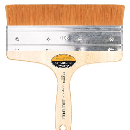 Image of da Vinci Watercolor Series 5080 CosmoTop Spin Paint Brush, Wash Synthetic with Red Handle, Size 200 (5080-200)