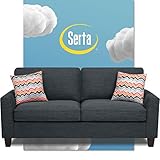 Serta Deep Seating Astoria 73' Sofa in Charcoal
