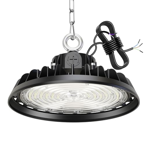 RUISUN UFO 150W Projecteur LED Garage Atelier 22500LM Éclairage pour Atelier 4000K 120°Éclairage...