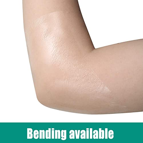 50 Pieces Transparent Stretch Adhesive Bandage Large Waterproof Bandage Transparent Film Adhesive Bandages（6 X 6 Inch） #TOP6
