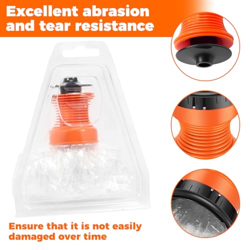 LYDODOKA 5Pcs Storage Bag Supporting Valve and Adapter, Plastic Balloon Refill Set, Wear Rsistant Balloon Replacement Bags Filling Chamber Tube, Balloon Evaporator Air Tube Fitting Kit for V0lcan0