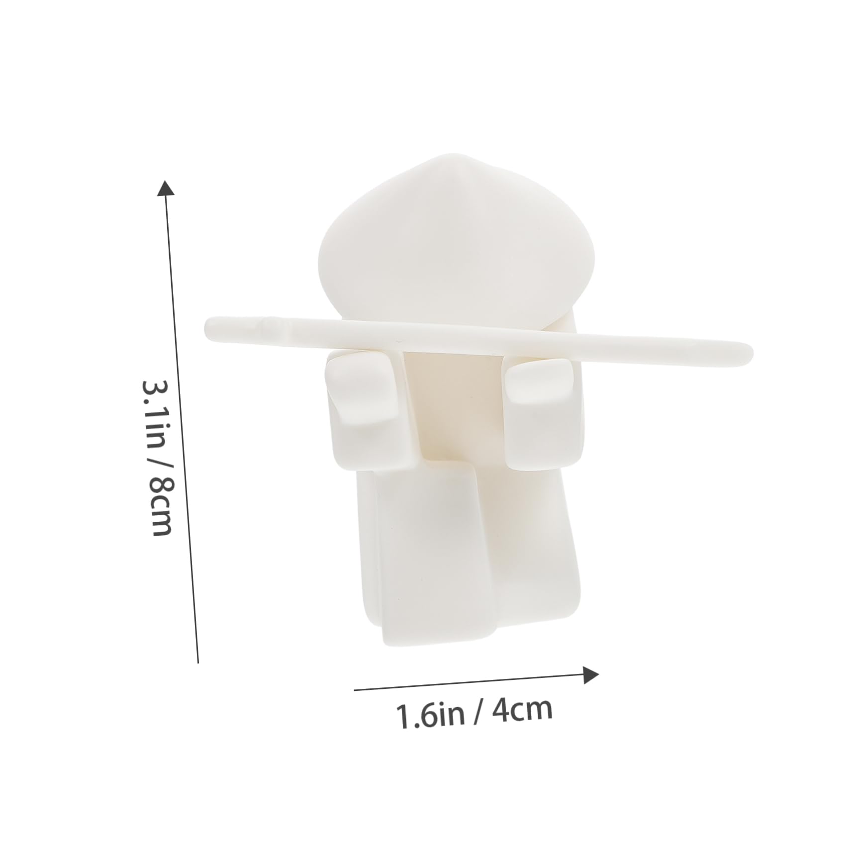 Soporte para Incienso Decorativo de Cerámica Blanco, 1 Juego