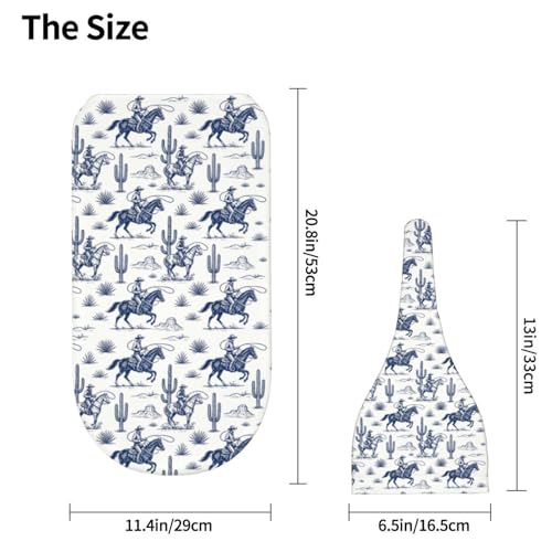 Image of Cowboy Cactus Western Newborn Baby Swaddle Blanket Baby Stuff,with Beanie hat Sets, Soft Gifts for Unisex Boys Girls Shower Infant