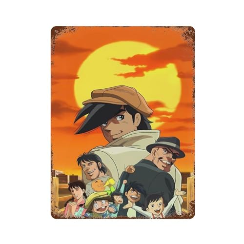 あしたのジョー AshitanoJoe Megalo Box ブリキ看板 レトロ風 金属ポスター アートポスター アートパネル 鉄絵画 サインボード 壁の装飾 レトロ雑貨 インテリア ウォールアート 壁掛け 玄関に飾る 壁ポスター バー カフェ 居酒屋 屋内用 簡単な取り付け 30cmX40cm