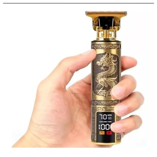 Máquina Profissional de Cortar Cabelo Barba Pelos Acabamento Risco Desenho com LED