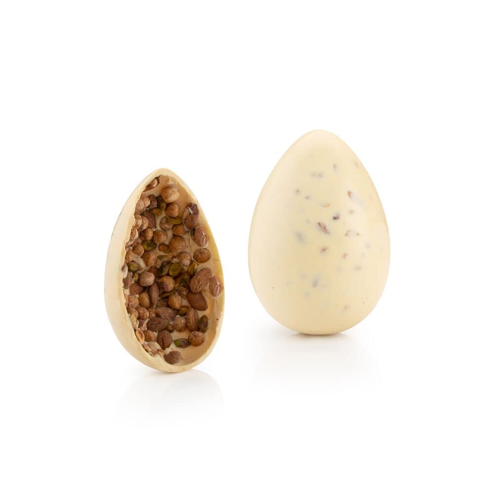 Venchi - Osterei Gran Gourmet Gesalzene weiße Schokolade - Osterei aus weißer Schokolade mit Piemonteser Haselnüssen g.g.A. und Überraschung, 500g - Geschenkidee zu Ostern - Glutenfrei…