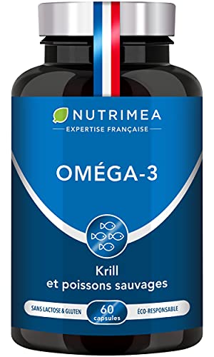Plastimea  Omega 3 & Krill d'Antarctique | Huile de Poissons Sauvages | Antioxydant code EAN 5425032383122 