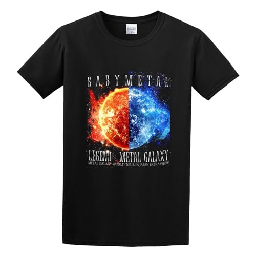 Image of Babymetal Legend Metal Galaxy Unisex T-Shirt Printed Tee Black Mens Top Shirt M