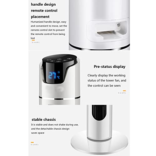 Keramische ventilatorkachel, draagbare ventilatorkachel, verstelbare thermostaat, stil, verticaal, energiezuinige verwarming, 2000 W, geschikt voor ruimtes tot 30 m2, kantelbeveiliging, - Afbeelding 3
