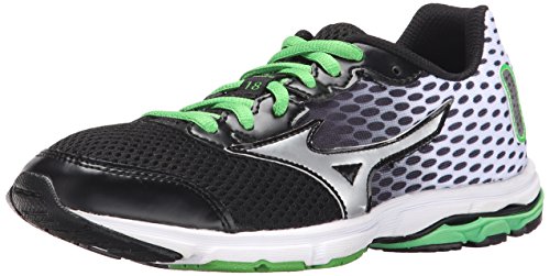 Mizuno Wave Rider 18 Junior Kids Running Shoe (Little Kid/Big Kid)