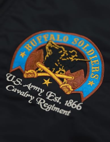 Buffalo Soldiers M4 Bomber Jacket Black3