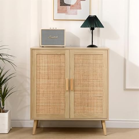 Homeke Ratten 2 Door Wooden Sideboard Cabinet Cover