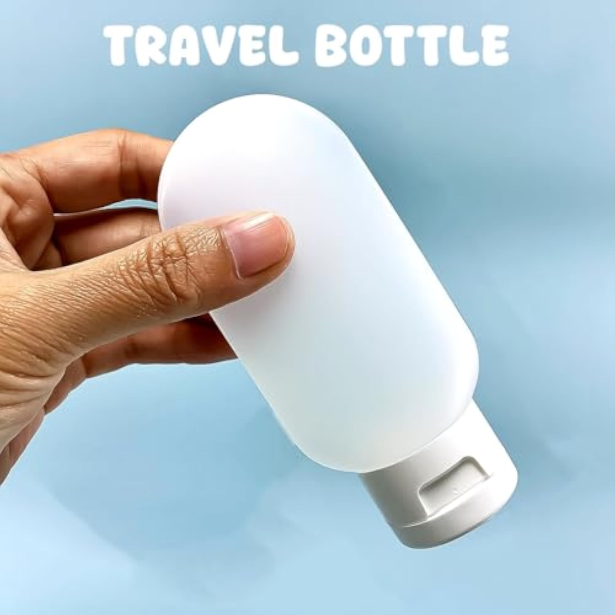 Small Plastic Travel Bottle Set for Shampoo & Conditioner