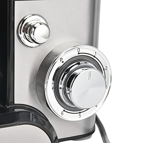 Küchenmaschine mit Knet- und Rührfunktion Elektromixer mit 6-Gang-Timer Mixer mit 5L Edelstahlschüsselmixer mit… – Bild 7