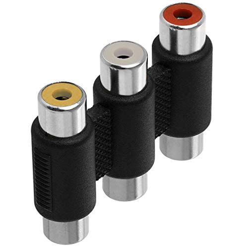 Acoplador RCA 5 piezas conector hembra a hembra miniatura 4