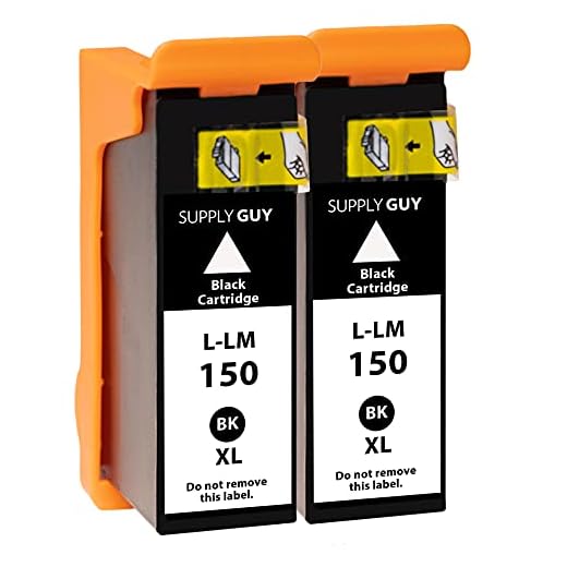 Supply Guy 2 Druckerpatronen kompatibel mit Lexmark 150xl Schwarz für INTERPRET S-415 Intuition S-515 PRO-715 PRO-910 PRO-910 Series PRO-915 S-315