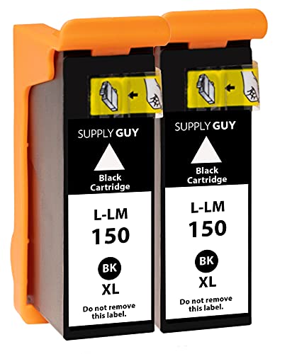 Supply Guy 2 Cartouches d'encre Compatible avec LexMark 150xl Noir pour INTERPRET S-415 Intuition...