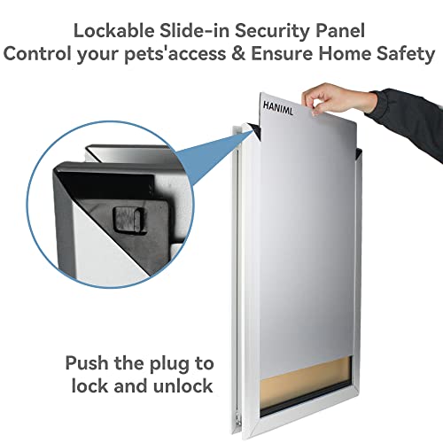 Extra Large Dog Door For Exterior Doors Weatherproof Pet Door For Large Dogs Energy Efficient Doggy Door Aluminum Doggie Door For Wall #TOP5