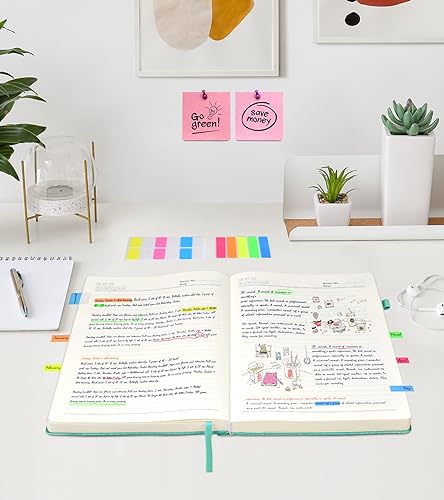 Image of Lined Journal Notebook, 365 Pages B5 Large Journals for Writing Ruled Notebook, Hardcover Leather Journal for Women Men, Daily Notebook for Work, Note Taking, 100Gsm Thick Paper( 7.6'' X 10'' Teal)